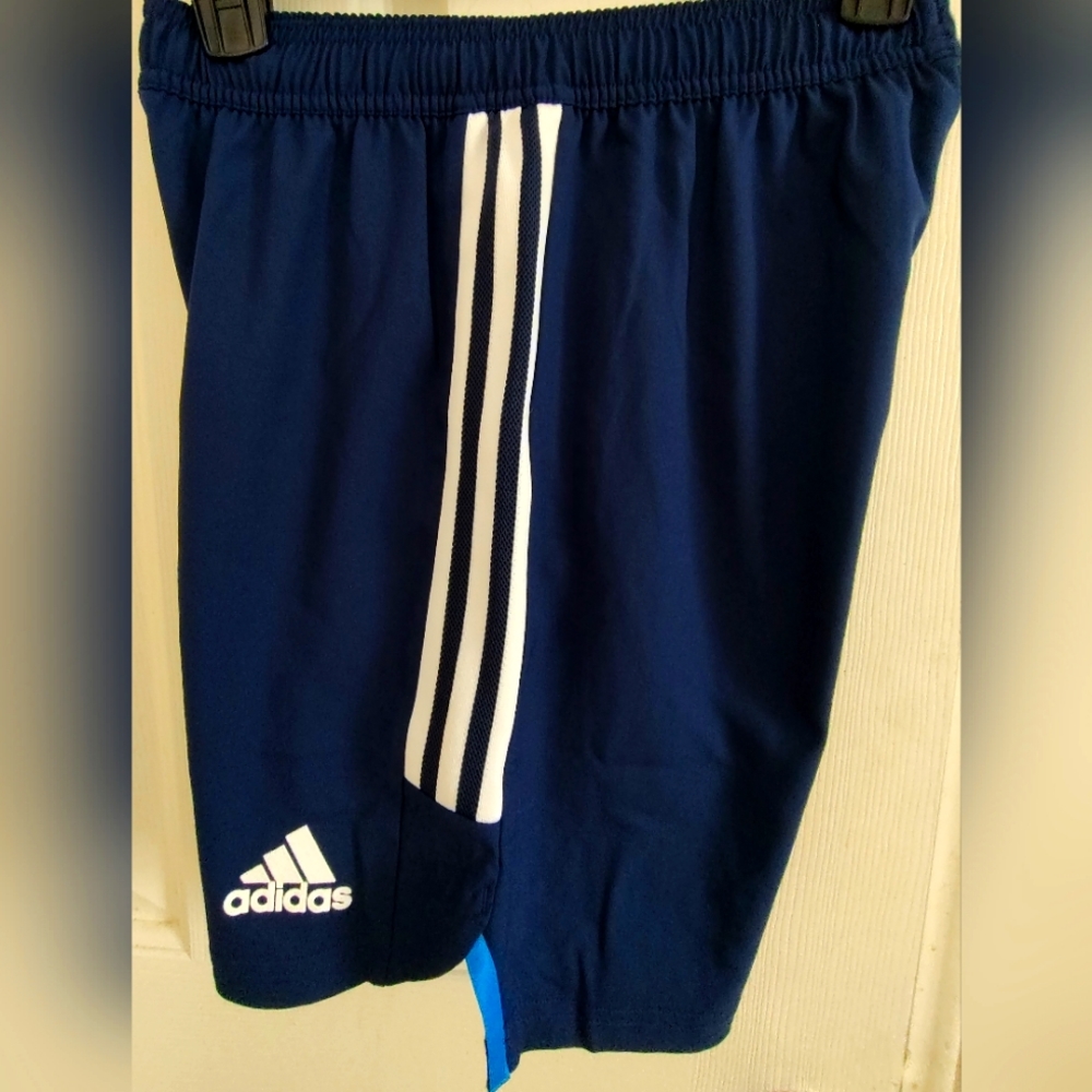 Adidas Football Soccer Condivo 22 Kids Match Day Shorts Navy White Youth L 14-16
